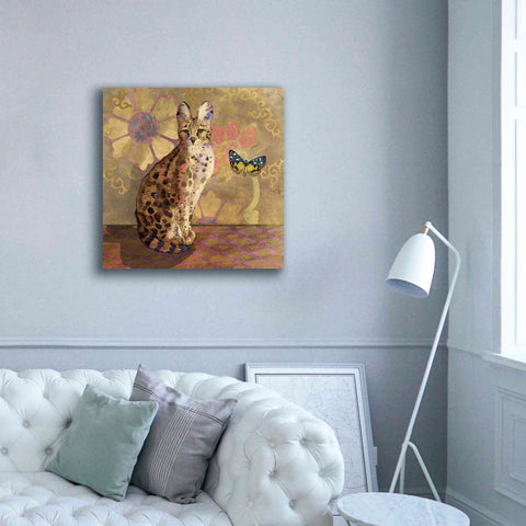 Image of 'Duchess Bellflower The Cat' by Evelia Designs Giclee Canvas Wall Art,37 x 37