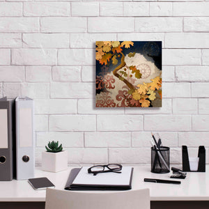'Clouding Autumn Night' by Evelia Designs Giclee Canvas Wall Art,12 x 12