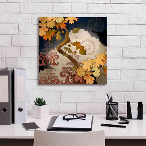 'Clouding Autumn Night' by Evelia Designs Giclee Canvas Wall Art,18 x 18