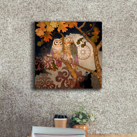 Image of 'Singing Owl' by Evelia Designs Giclee Canvas Wall Art,18 x 18