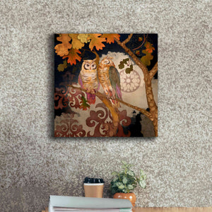 'Singing Owl' by Evelia Designs Giclee Canvas Wall Art,18 x 18