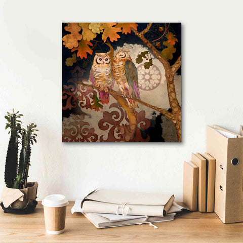 Image of 'Singing Owl' by Evelia Designs Giclee Canvas Wall Art,18 x 18