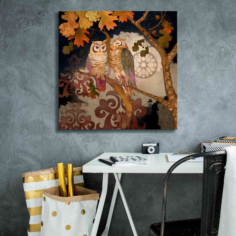 Image of 'Singing Owl' by Evelia Designs Giclee Canvas Wall Art,26 x 26