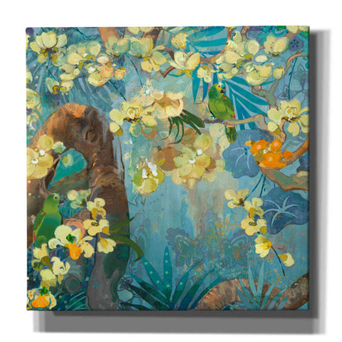 Image of 'Jaguar Jungle' by Evelia Designs Giclee Canvas Wall Art
