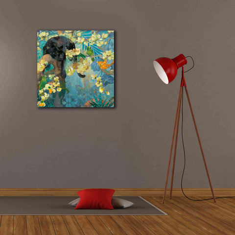 Image of 'Black Jaguar' by Evelia Designs Giclee Canvas Wall Art,26 x 26
