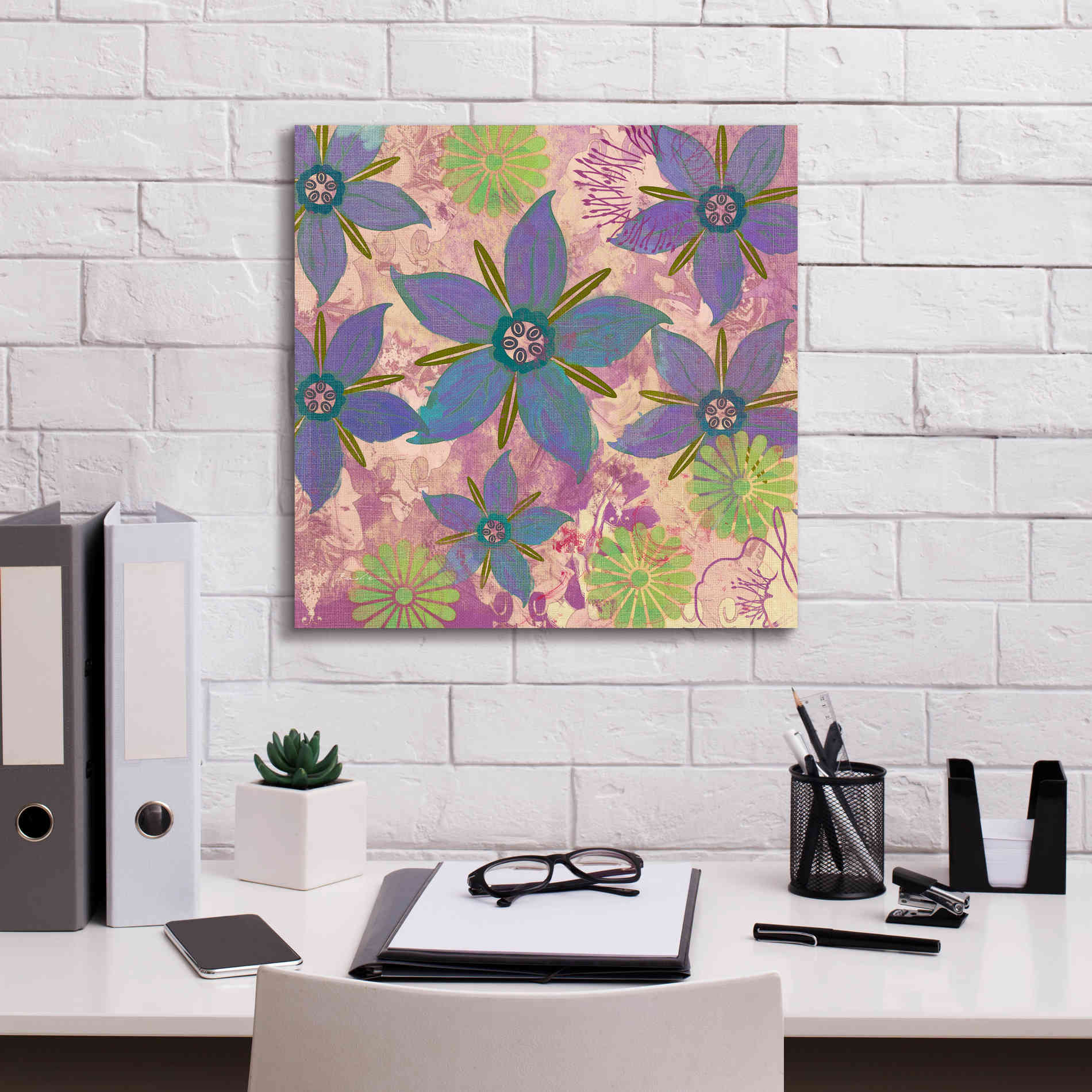'Borage Sprites Of Sagrada' by Evelia Designs Giclee Canvas Wall Art,18 x 18