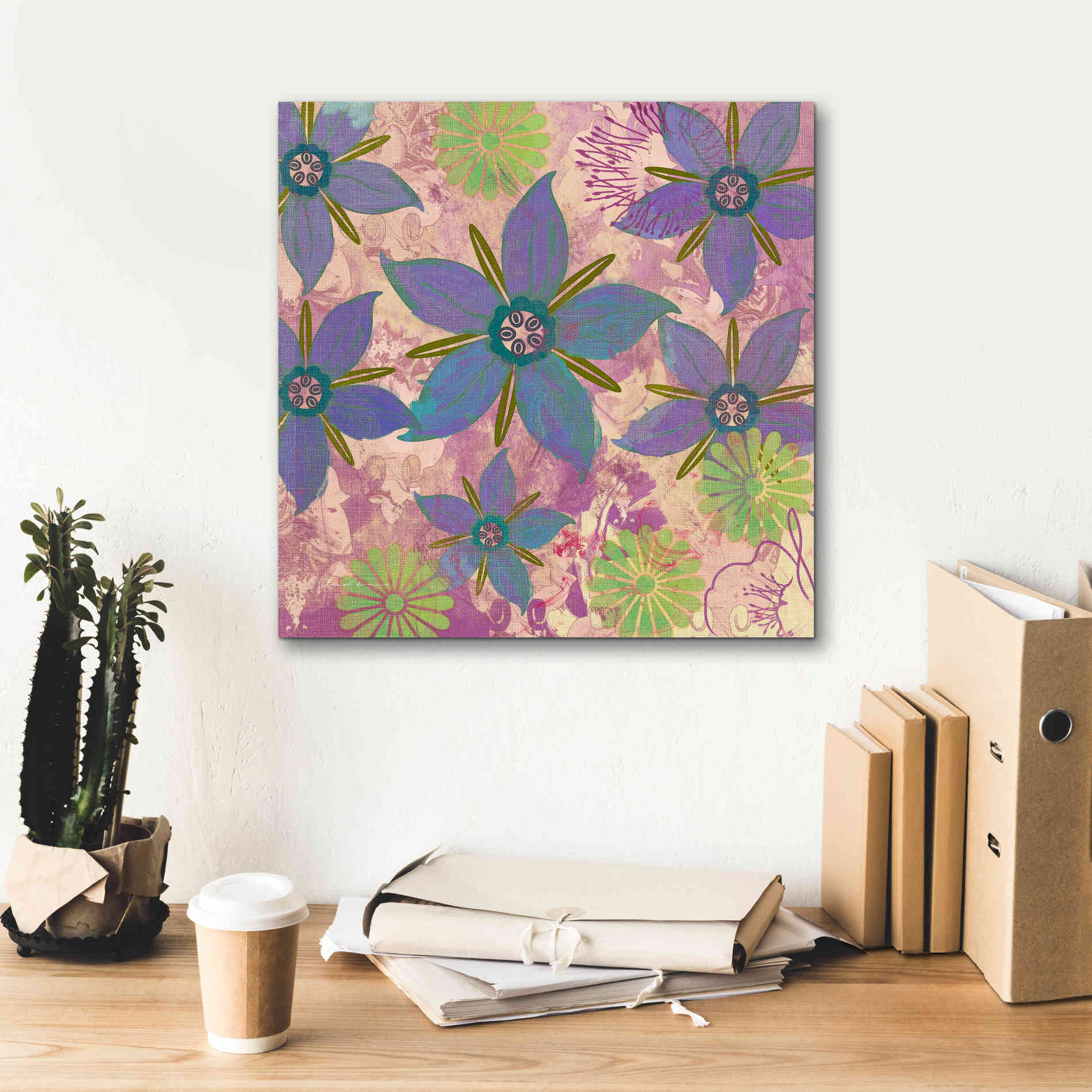 'Borage Sprites Of Sagrada' by Evelia Designs Giclee Canvas Wall Art,18 x 18