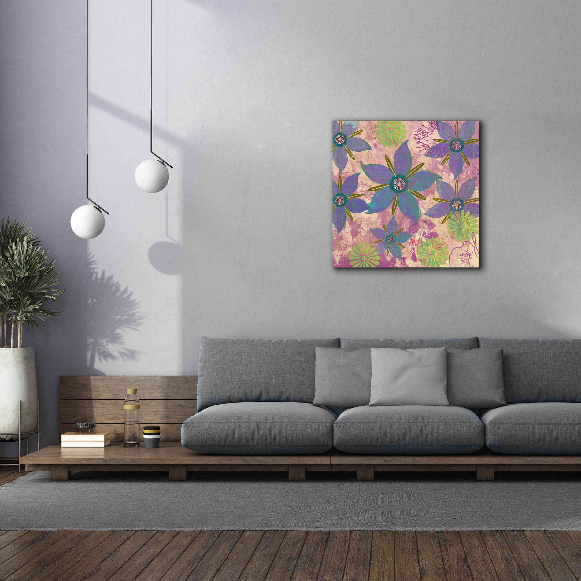 'Borage Sprites Of Sagrada' by Evelia Designs Giclee Canvas Wall Art,37 x 37