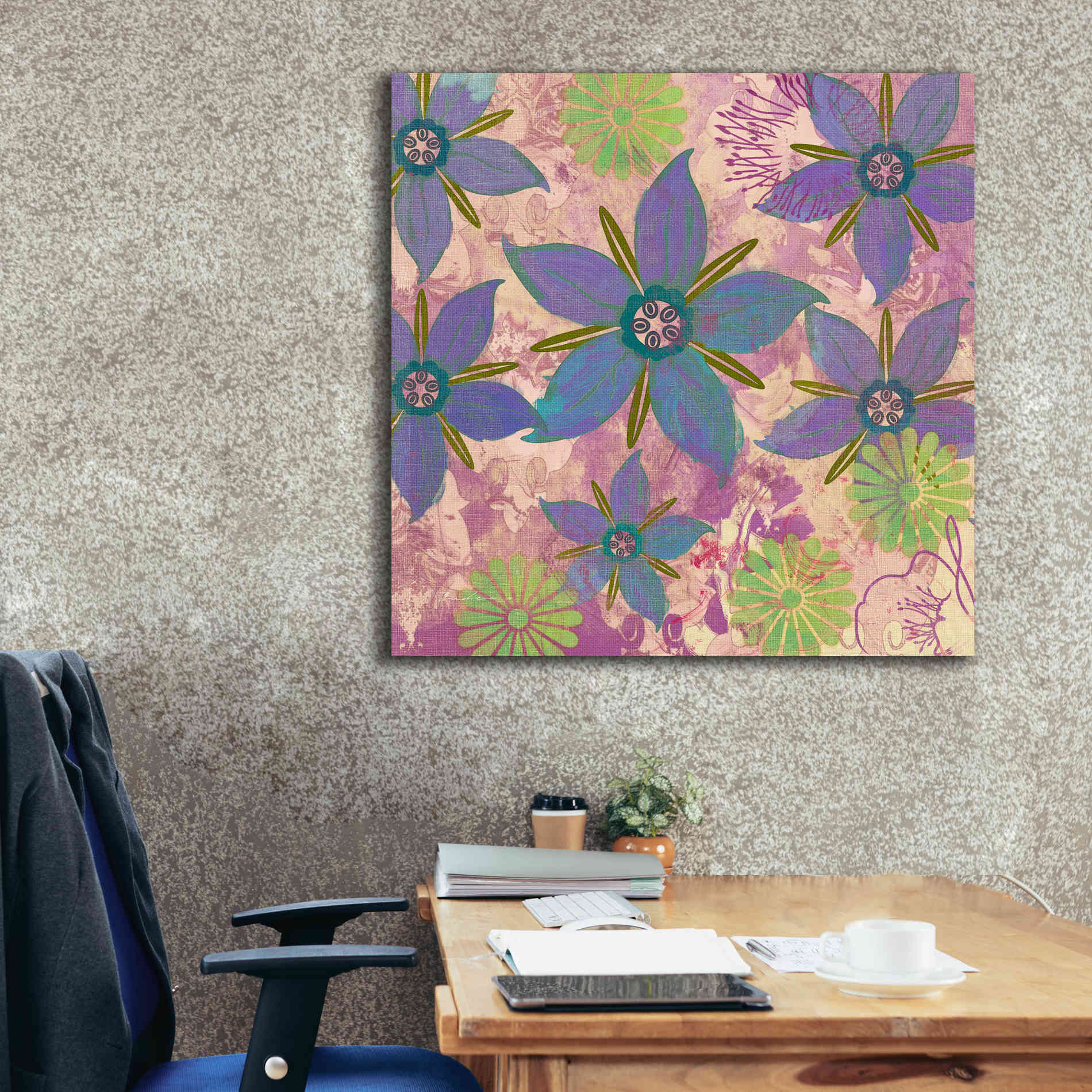 'Borage Sprites Of Sagrada' by Evelia Designs Giclee Canvas Wall Art,37 x 37