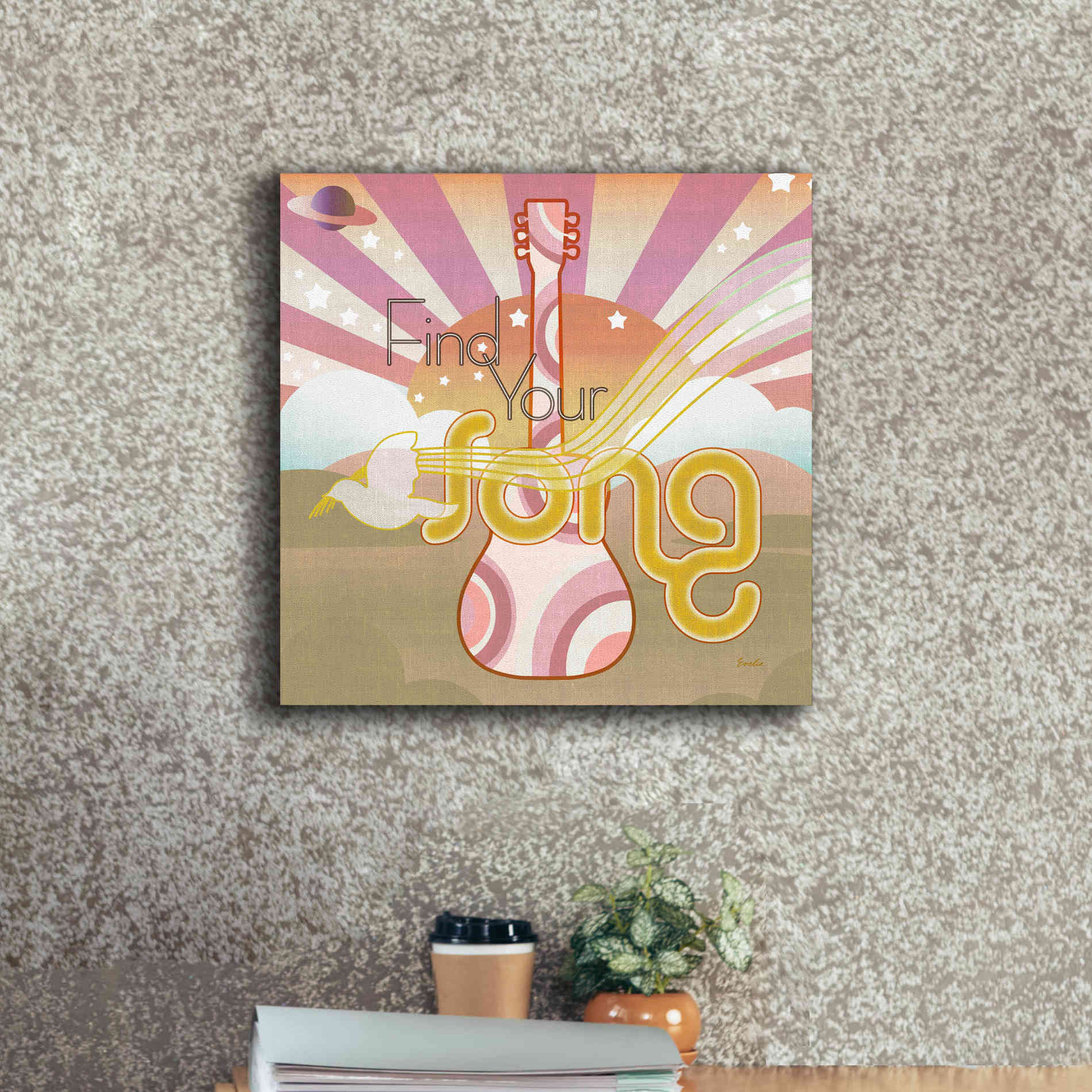 'Max Out' by Evelia Designs Giclee Canvas Wall Art,18 x 18