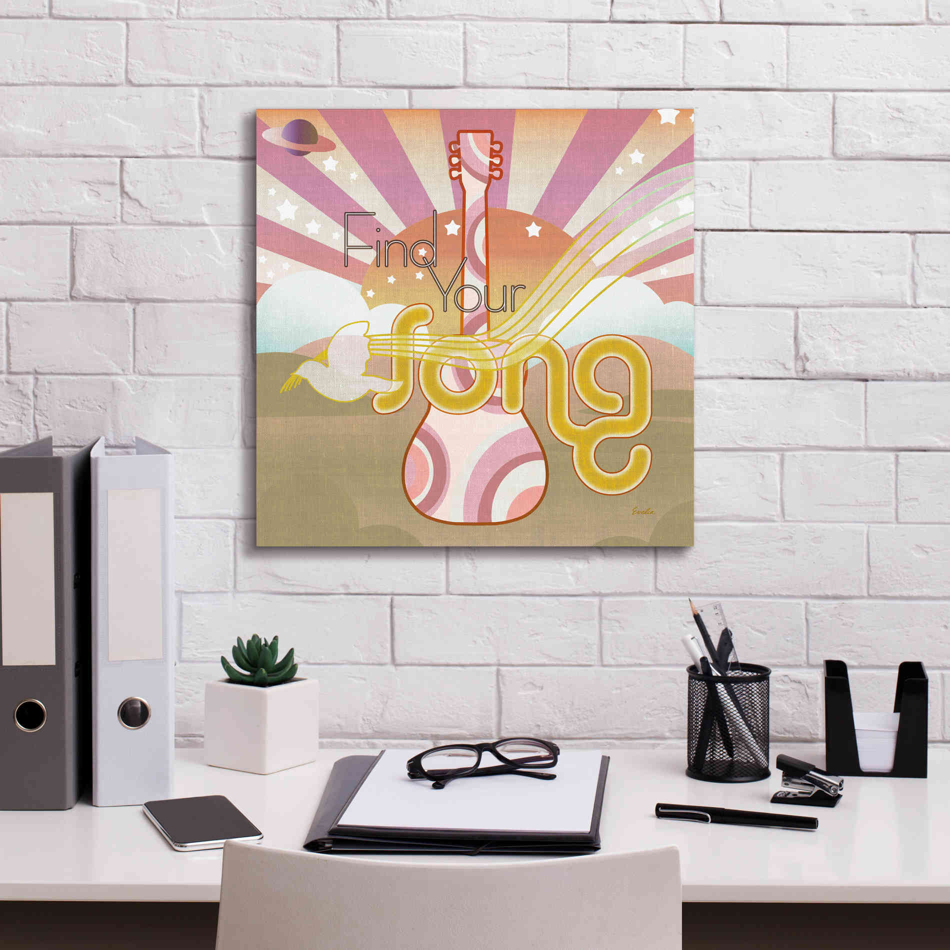 'Max Out' by Evelia Designs Giclee Canvas Wall Art,18 x 18