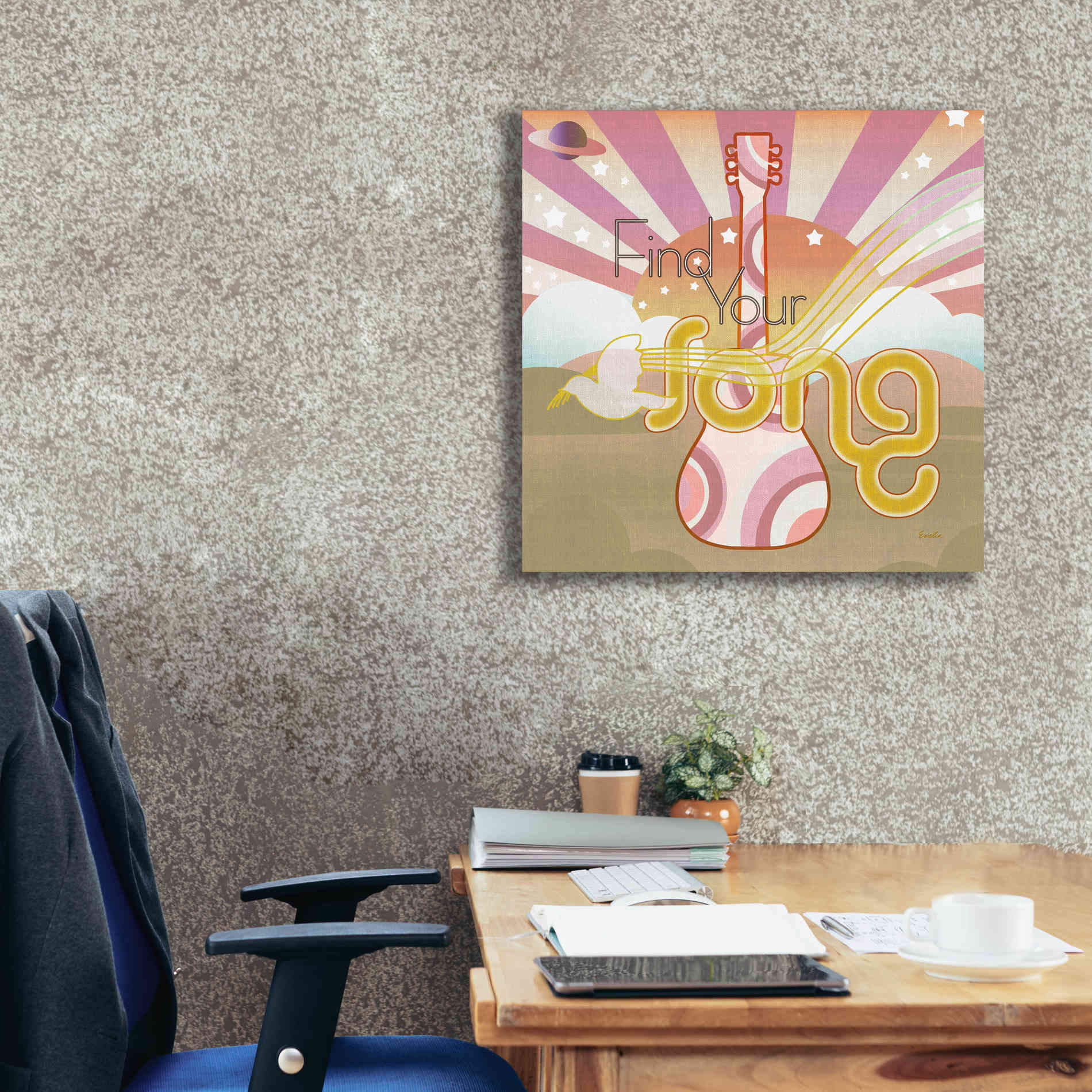 'Max Out' by Evelia Designs Giclee Canvas Wall Art,26 x 26