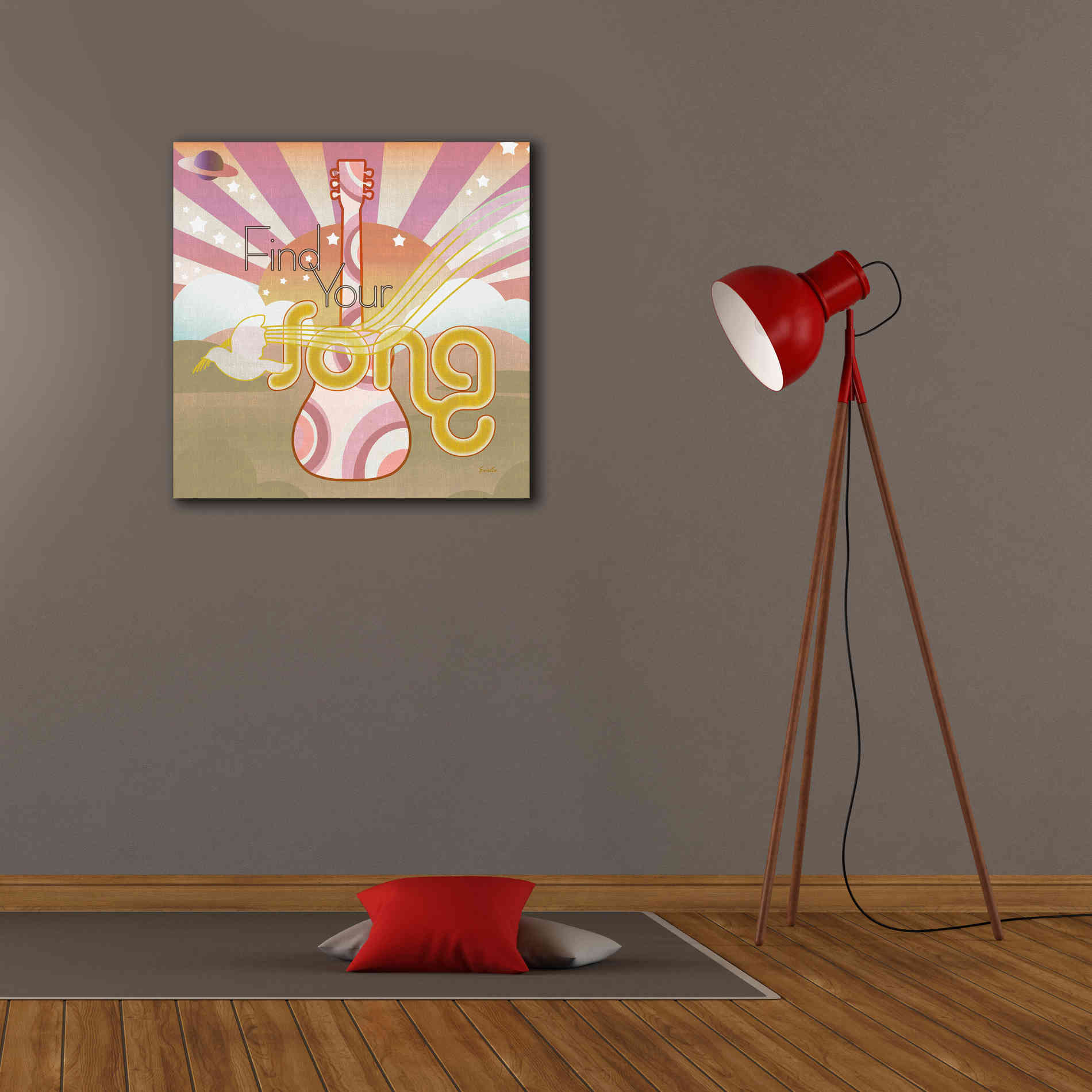 'Max Out' by Evelia Designs Giclee Canvas Wall Art,26 x 26