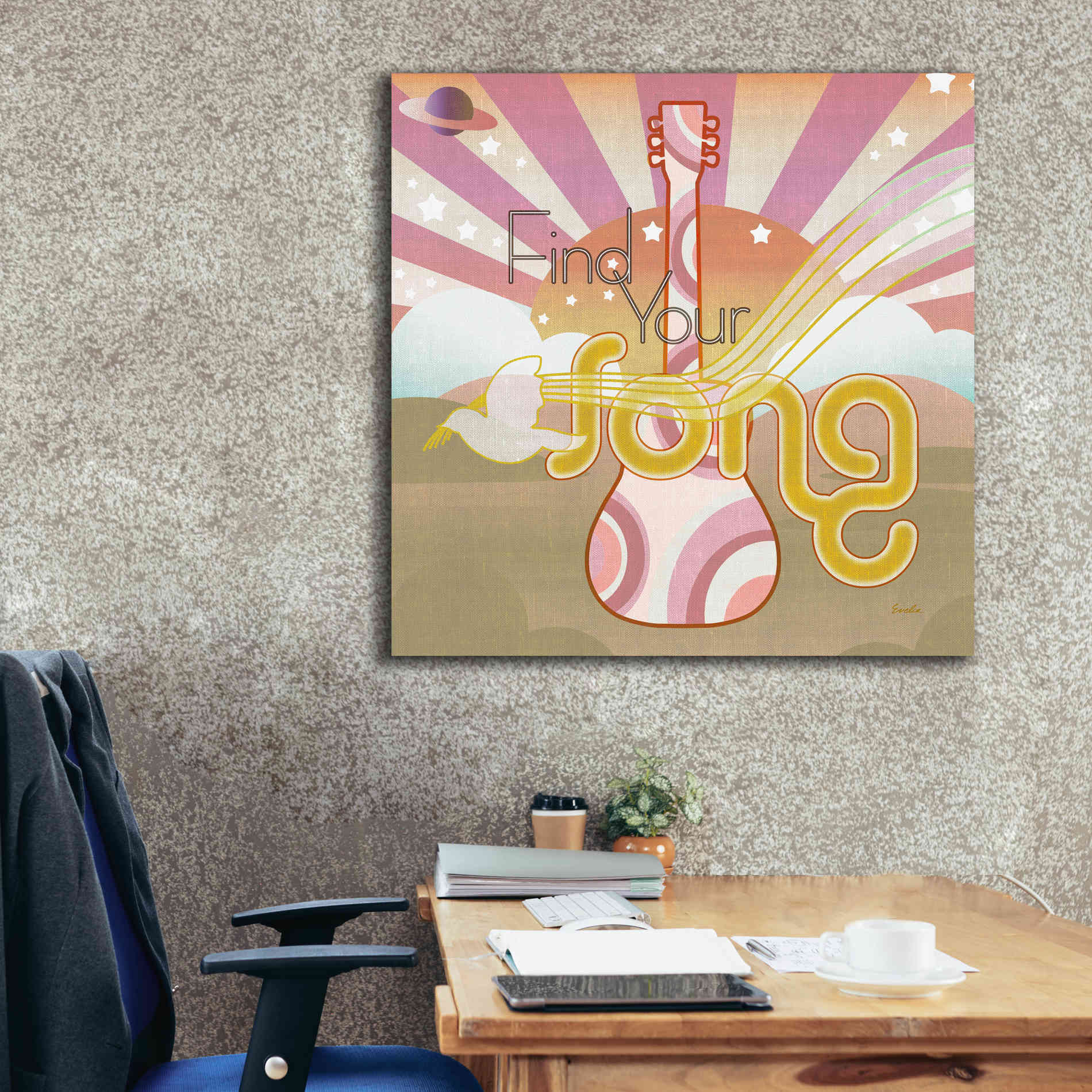 'Max Out' by Evelia Designs Giclee Canvas Wall Art,37 x 37