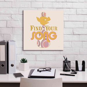 'Find Your Song' by Evelia Designs Giclee Canvas Wall Art,18 x 18