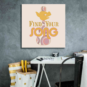 'Find Your Song' by Evelia Designs Giclee Canvas Wall Art,26 x 26