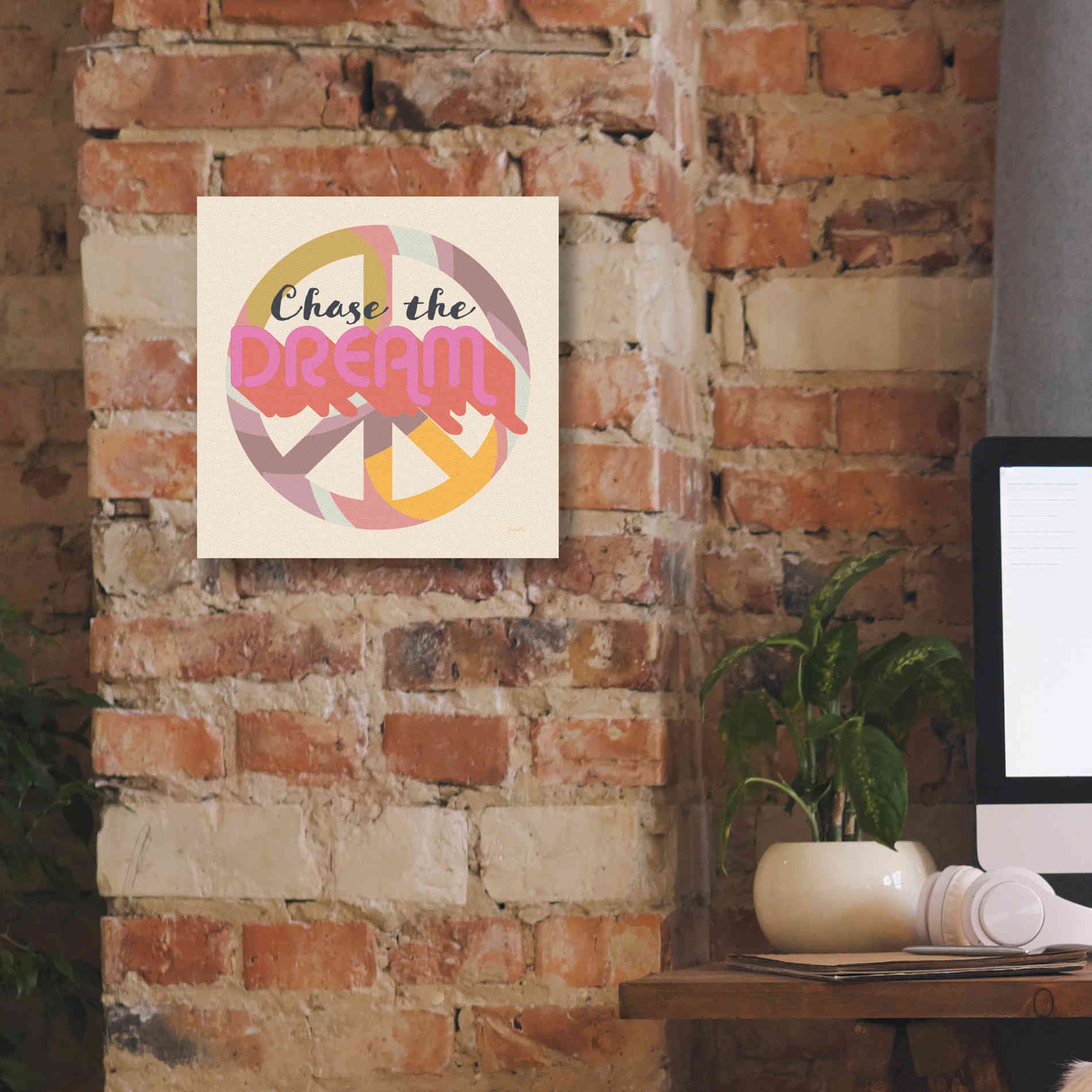 'Chase The Dream' by Evelia Designs Giclee Canvas Wall Art,12 x 12