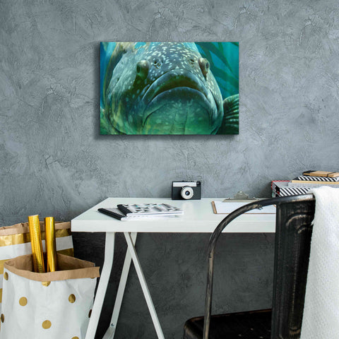 Image of 'Turquoisesplash Two' by Steve Hunziker Giclee Canvas Wall Art,18 x 12