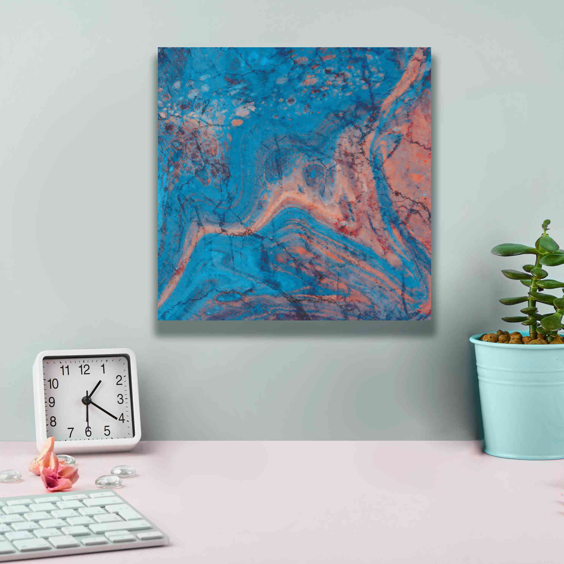 'Craquelure One' by Steve Hunziker Giclee Canvas Wall Art,12 x 12