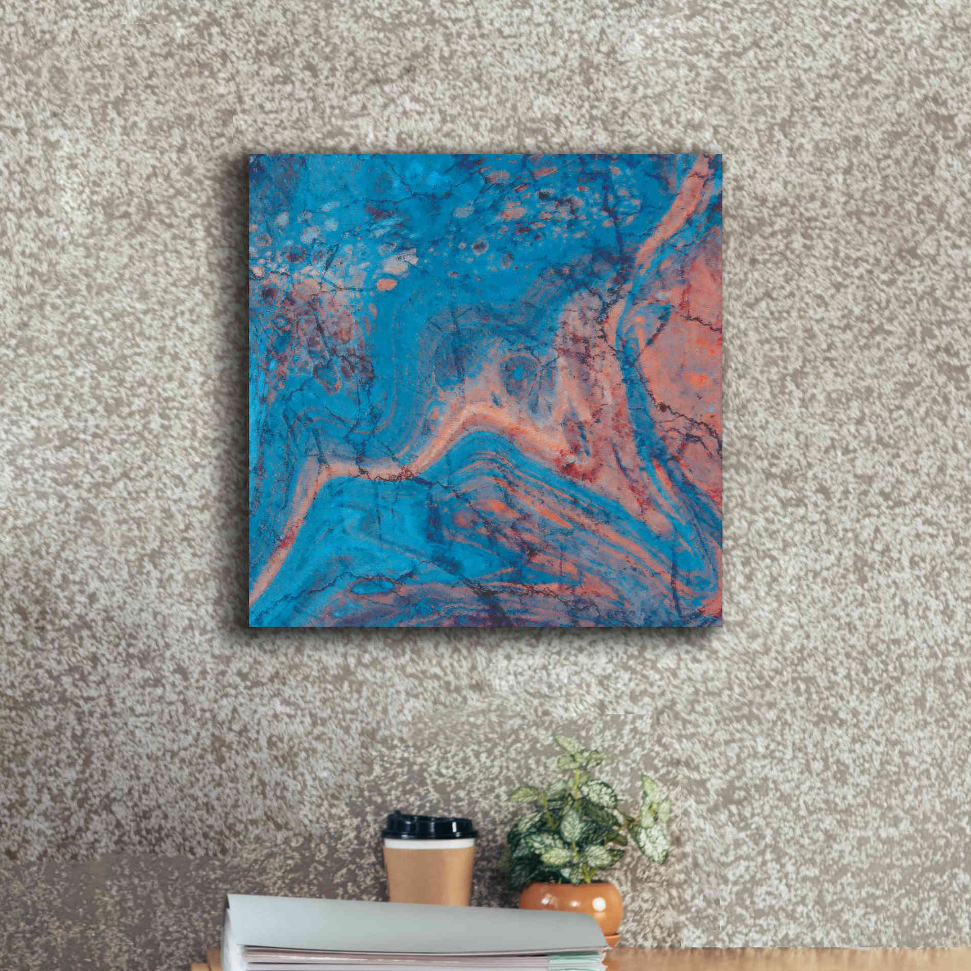 'Craquelure One' by Steve Hunziker Giclee Canvas Wall Art,18 x 18