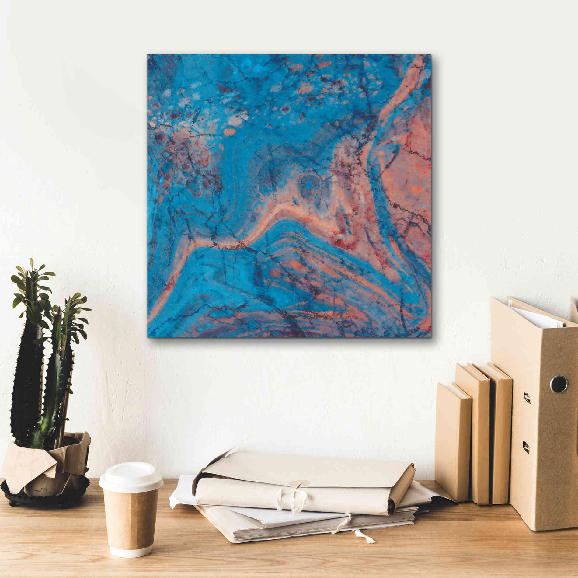 'Craquelure One' by Steve Hunziker Giclee Canvas Wall Art,18 x 18