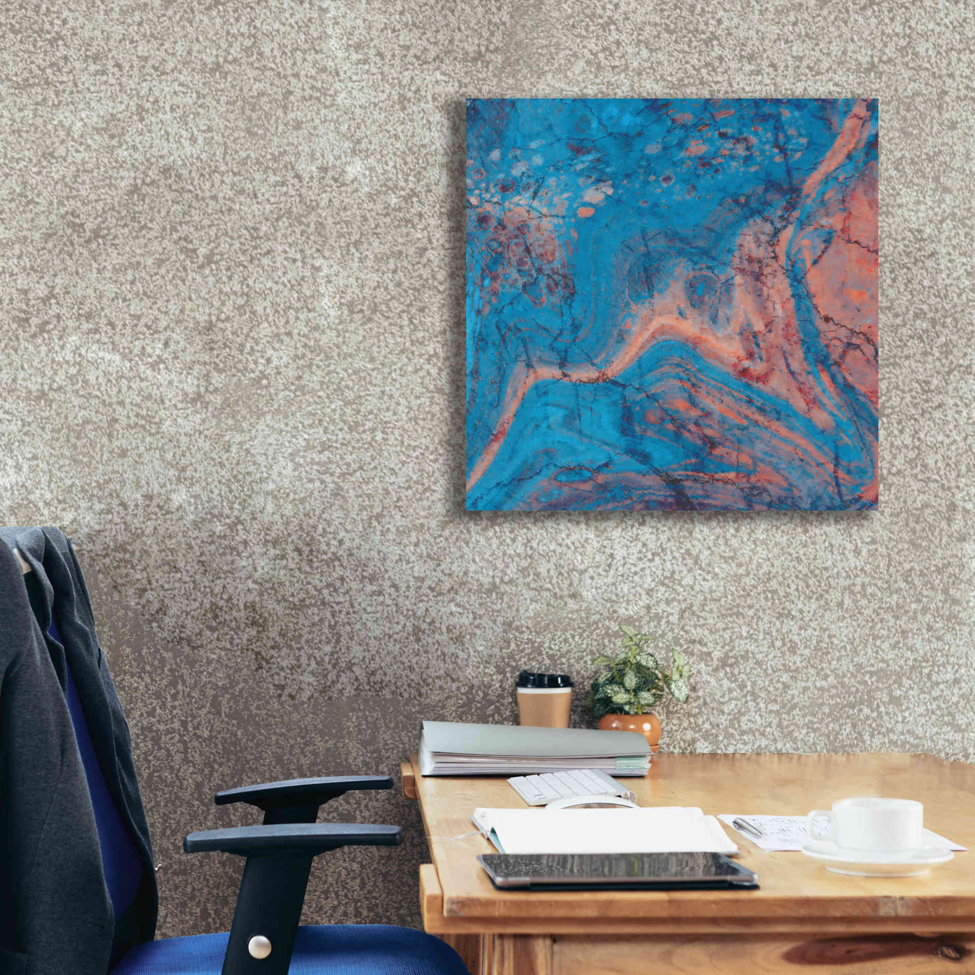 'Craquelure One' by Steve Hunziker Giclee Canvas Wall Art,26 x 26