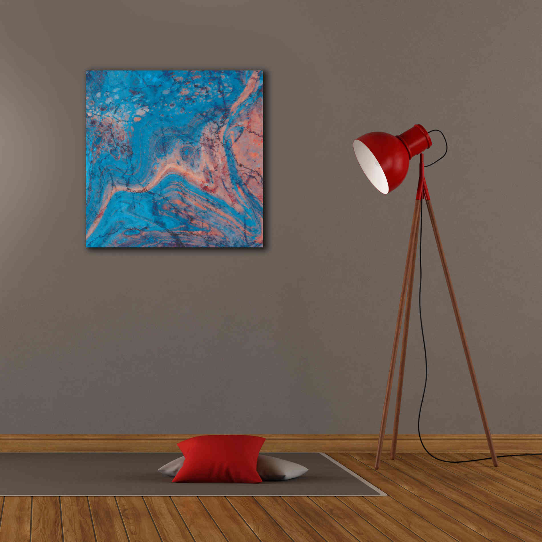 'Craquelure One' by Steve Hunziker Giclee Canvas Wall Art,26 x 26