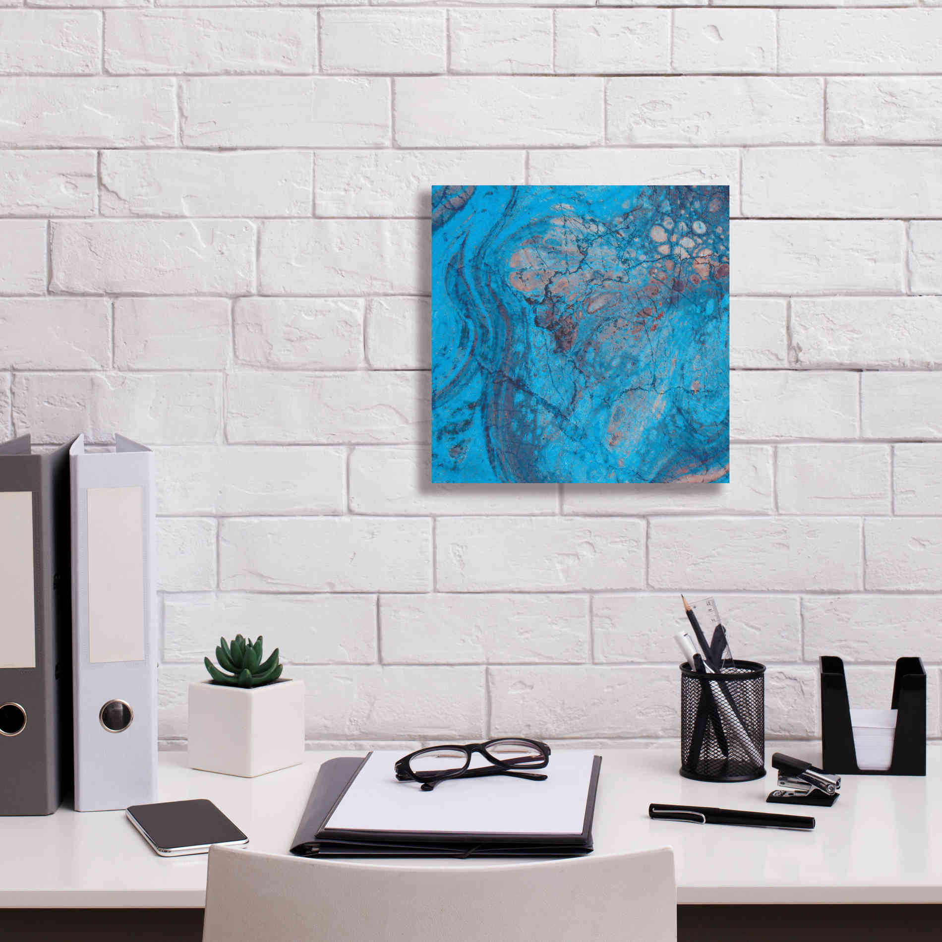 'Craquelure Two' by Steve Hunziker Giclee Canvas Wall Art,12 x 12