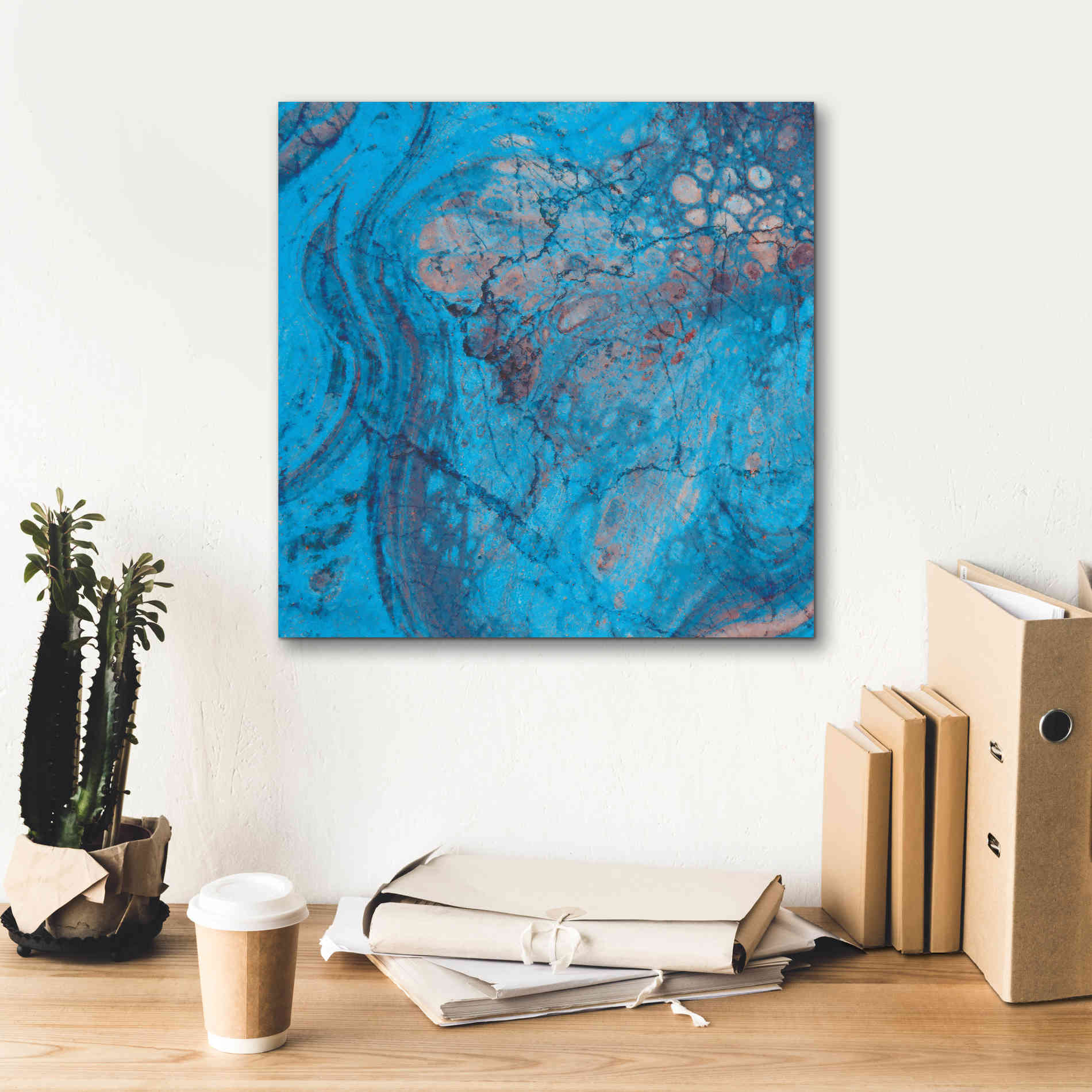 'Craquelure Two' by Steve Hunziker Giclee Canvas Wall Art,18 x 18