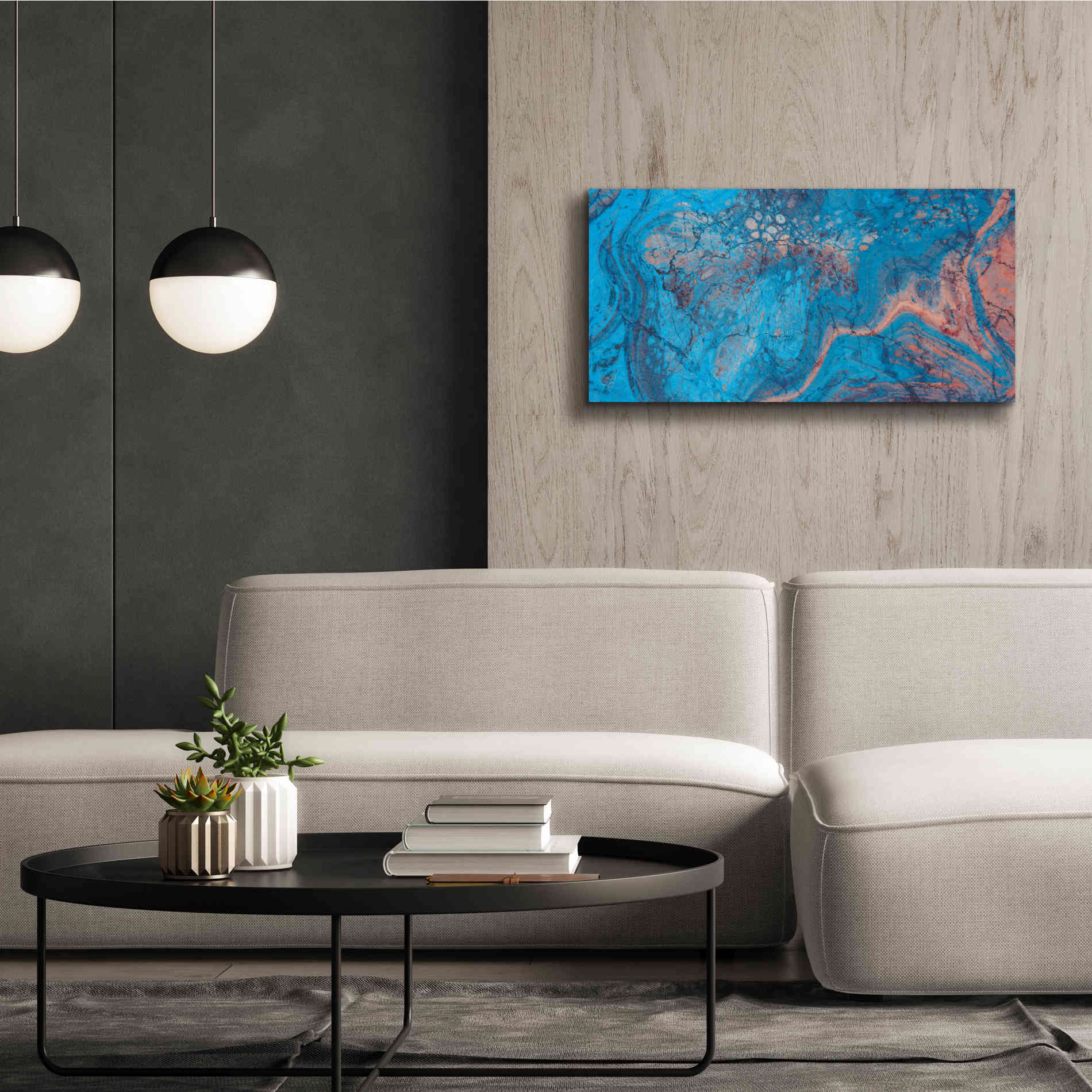 'Craquelure Three' by Steve Hunziker Giclee Canvas Wall Art,40 x 20