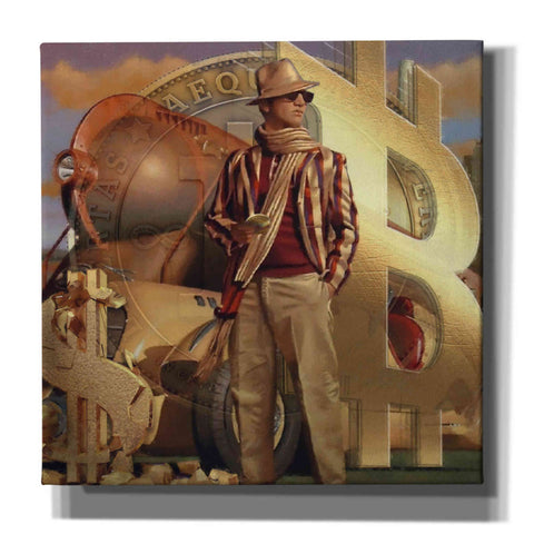 Image of 'Bitcoin Deco Eleven' by Steve Hunziker Giclee Canvas Wall Art