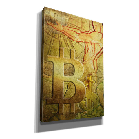 Image of 'Bitcoin Deco Nine' by Steve Hunziker Giclee Canvas Wall Art