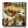 'Bitcoin Deco Seven' by Steve Hunziker Giclee Canvas Wall Art