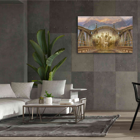 Image of 'Bitcoin Deco One' by Steve Hunziker Giclee Canvas Wall Art,60 x 40