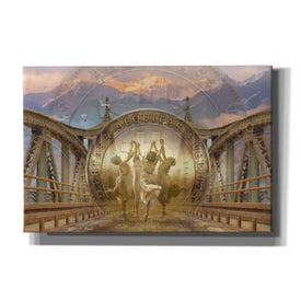 'Bitcoin Deco One' by Steve Hunziker Giclee Canvas Wall Art