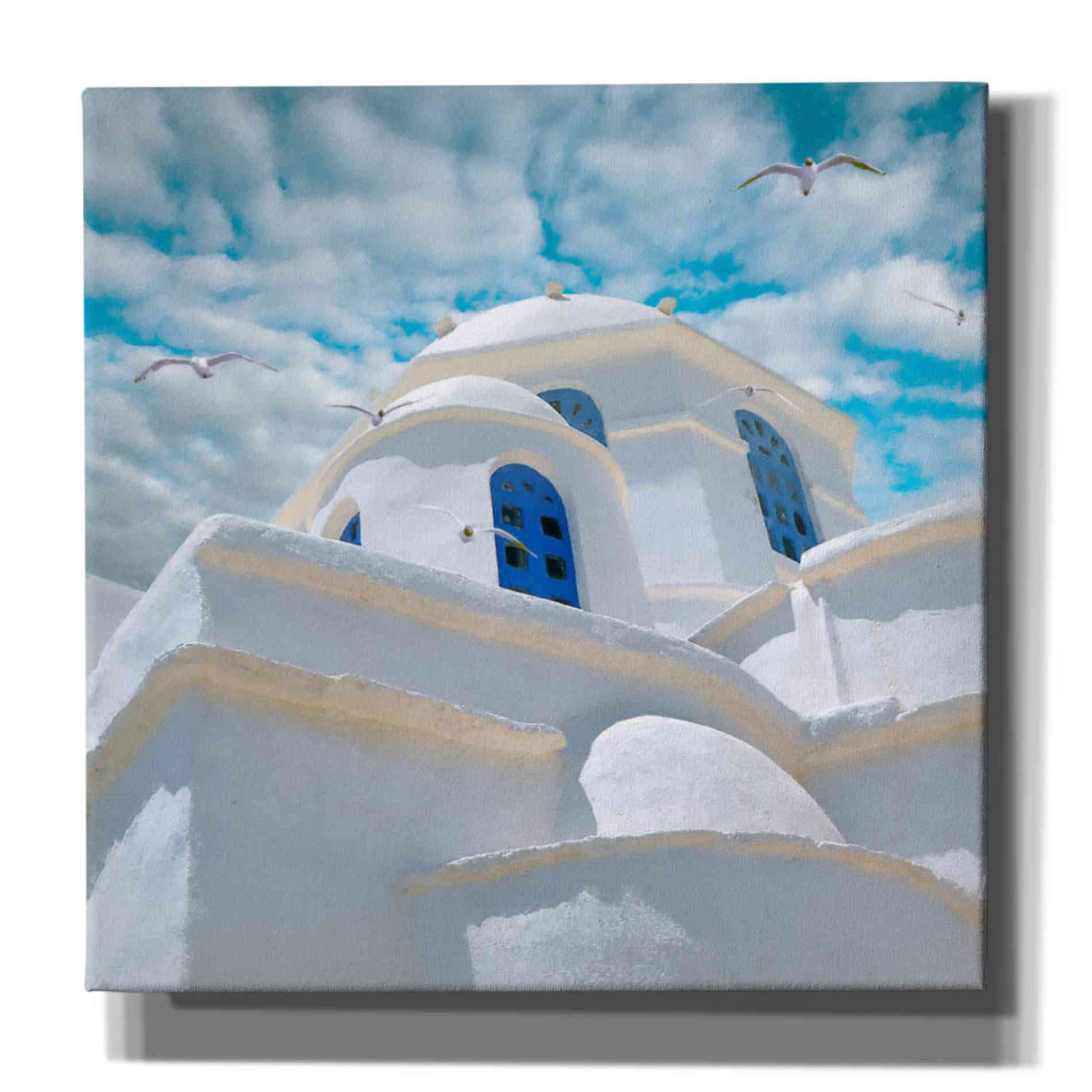 'Grecianblue Three' by Steve Hunziker Giclee Canvas Wall Art