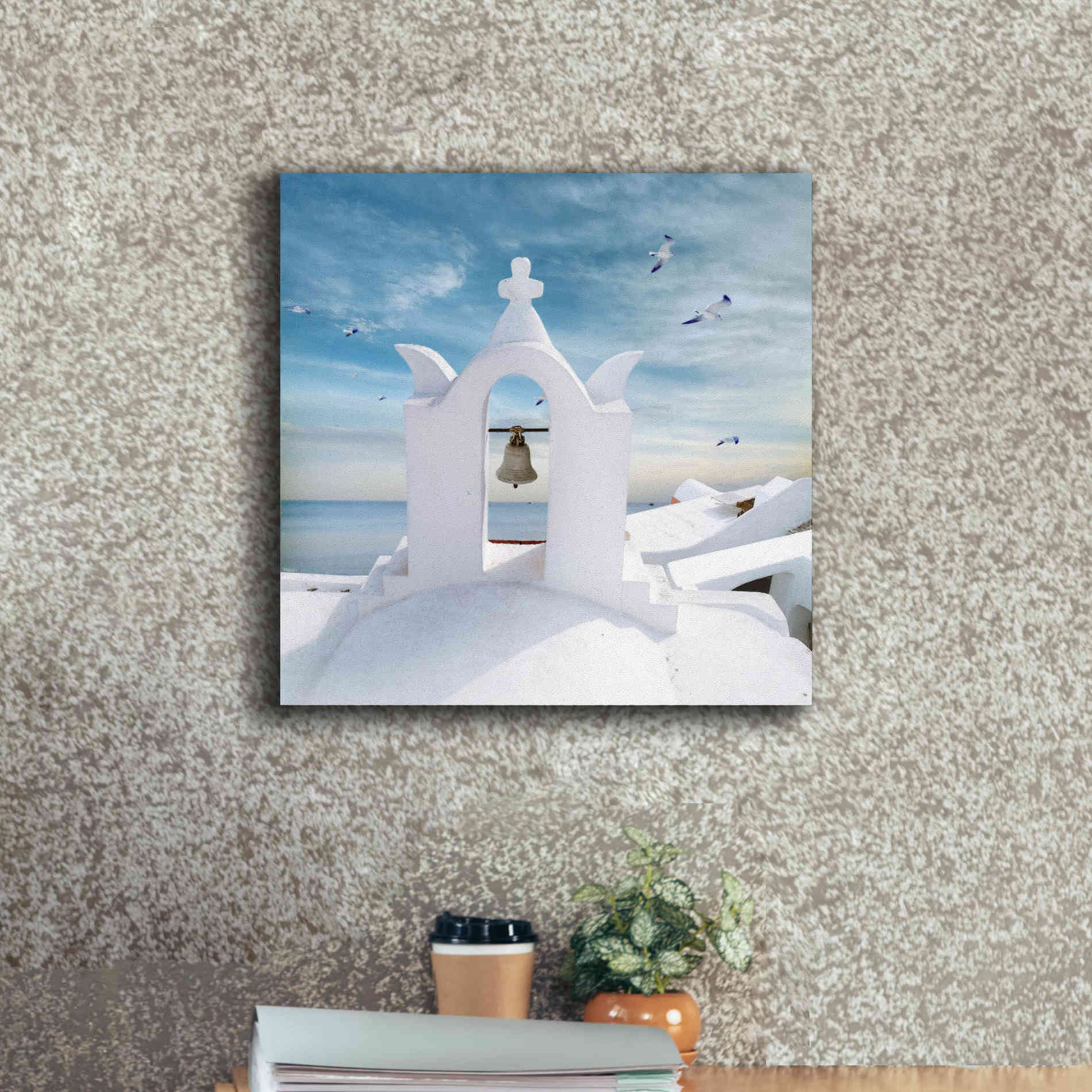 'Grecianblue Two' by Steve Hunziker Giclee Canvas Wall Art,18 x 18