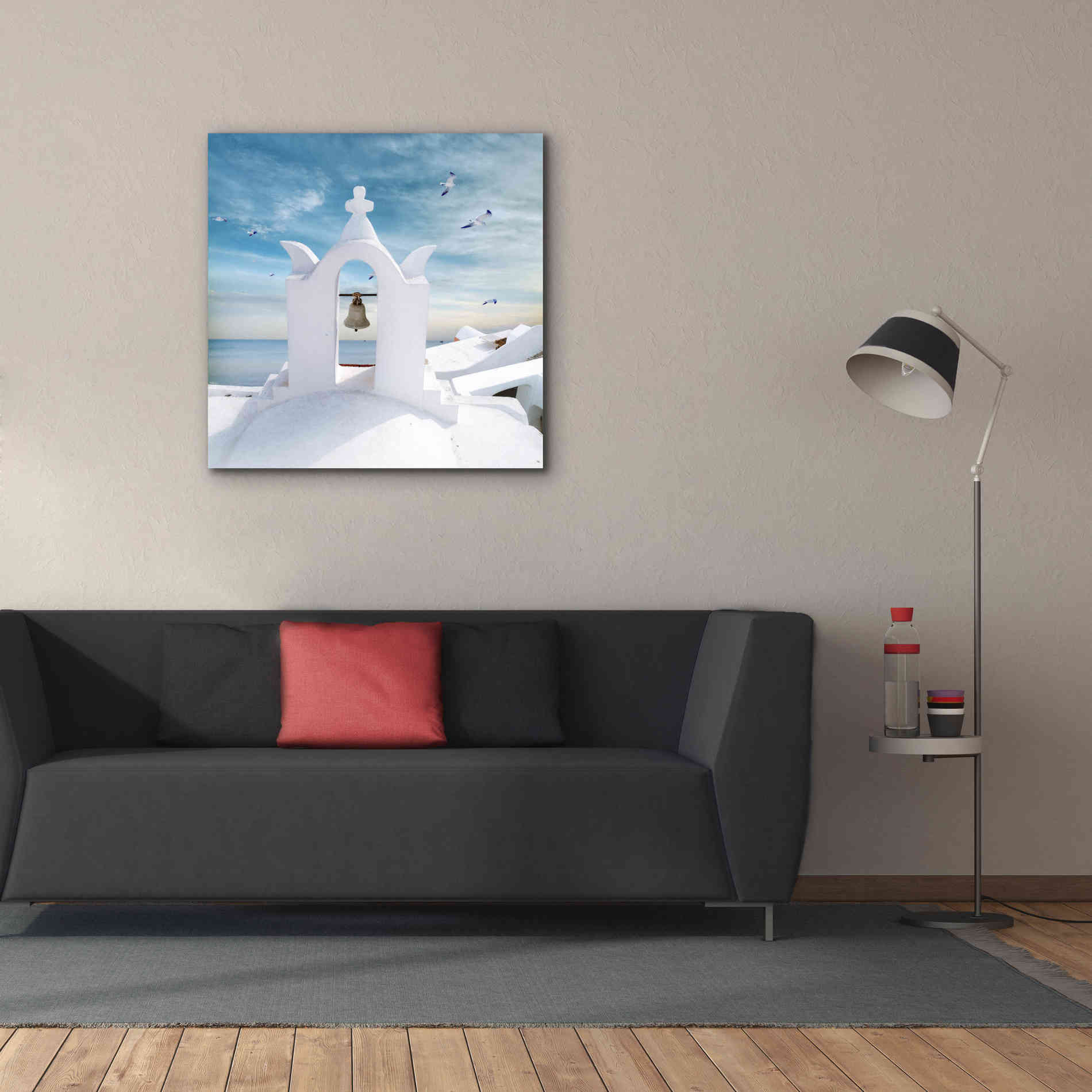 'Grecianblue Two' by Steve Hunziker Giclee Canvas Wall Art,37 x 37