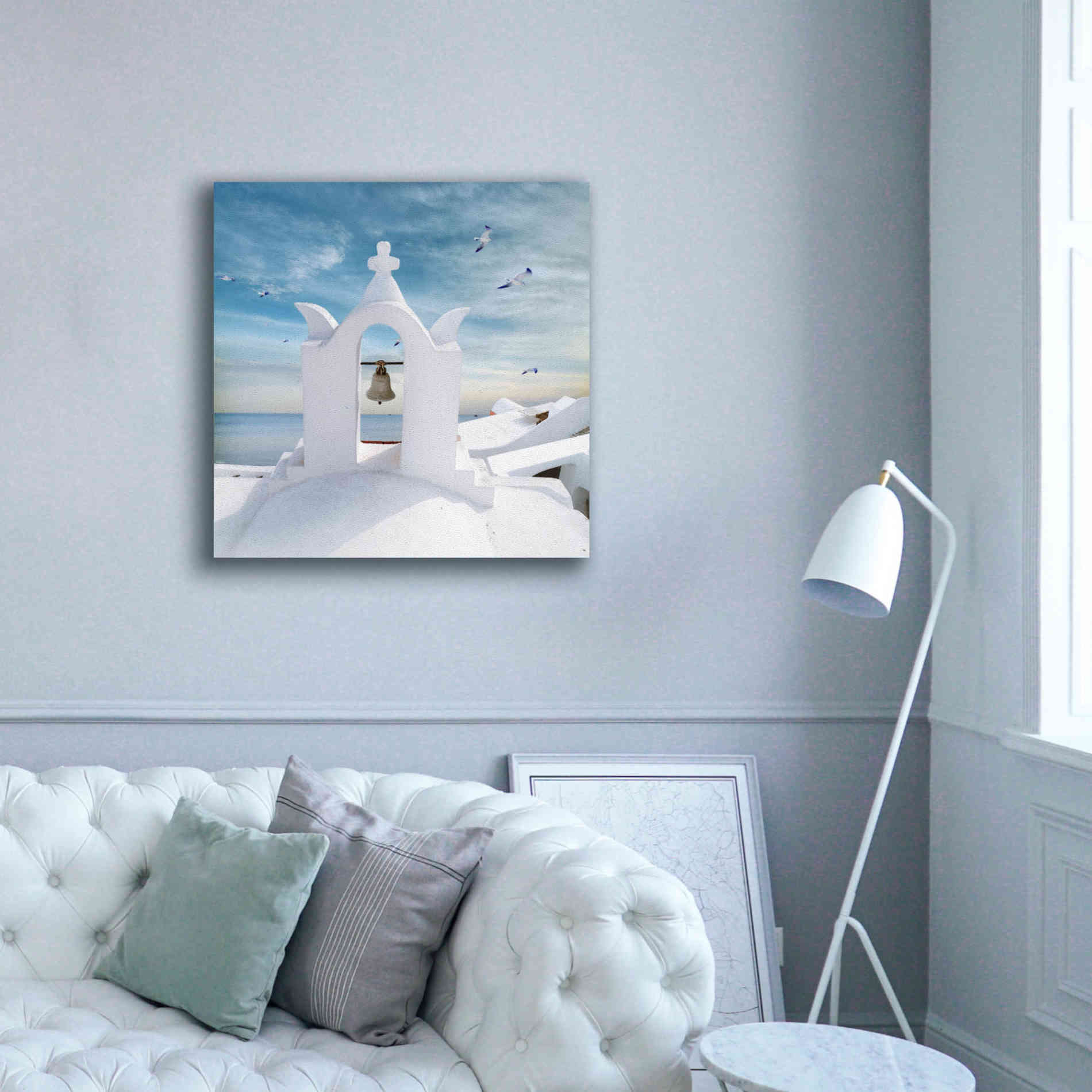 'Grecianblue Two' by Steve Hunziker Giclee Canvas Wall Art,37 x 37