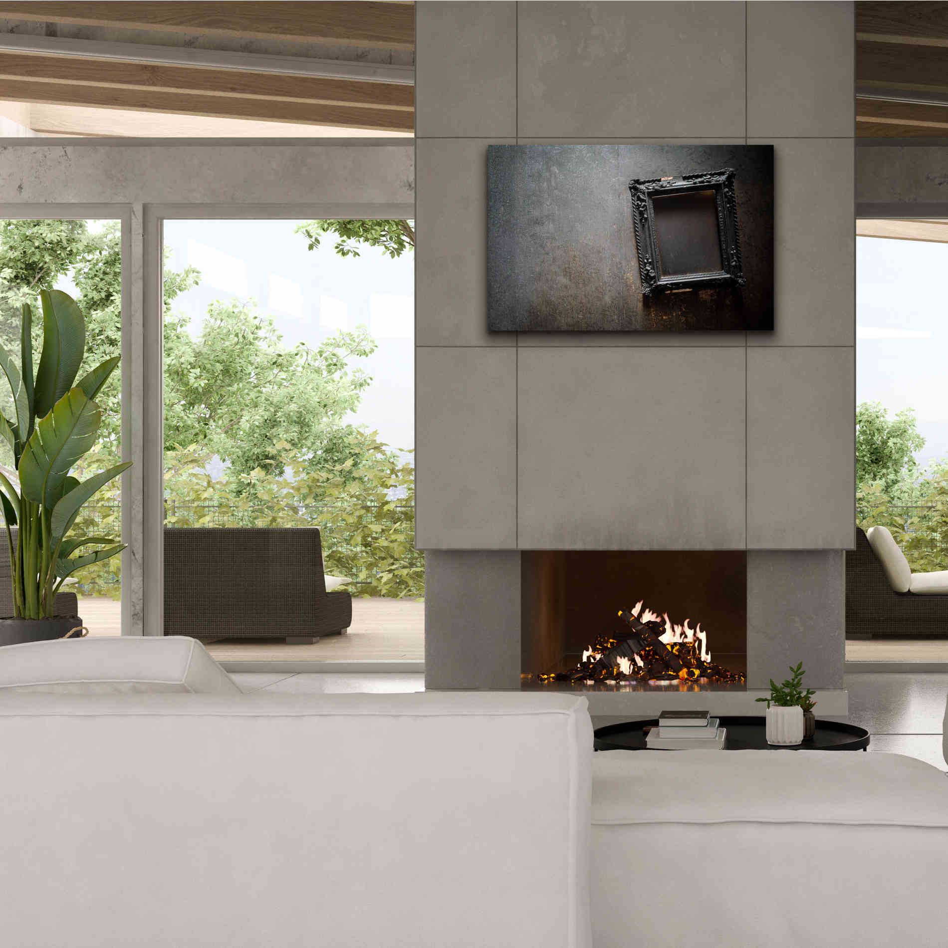 'Burned Frame' by Roman Robroek Giclee Canvas Wall Art,40 x 26