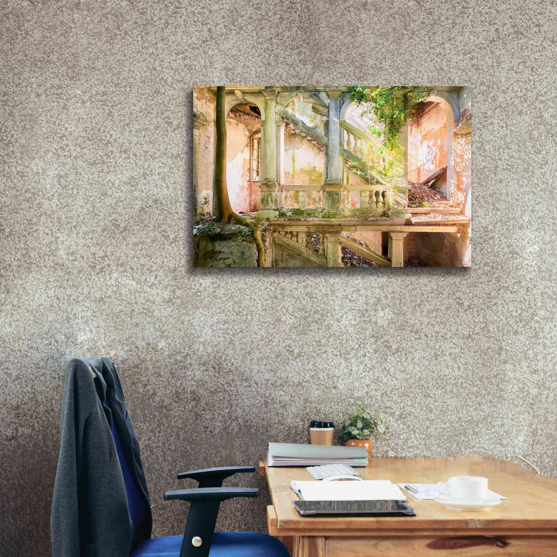 'Poetic Villa Ruin' by Roman Robroek Giclee Canvas Wall Art,40 x 26