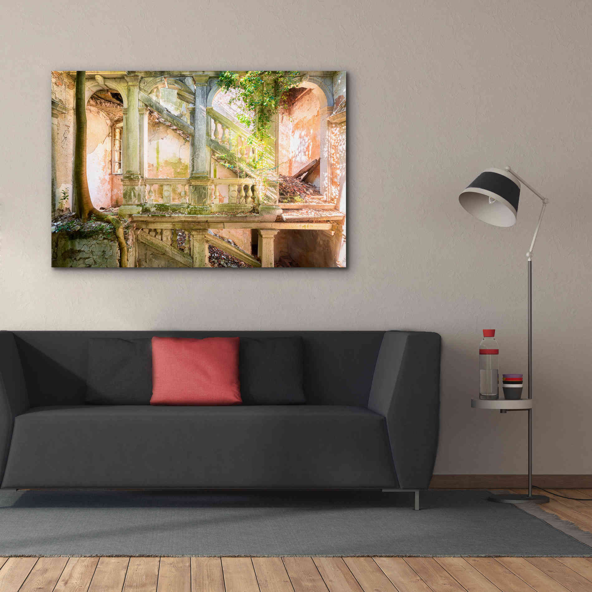 'Poetic Villa Ruin' by Roman Robroek Giclee Canvas Wall Art,60 x 40