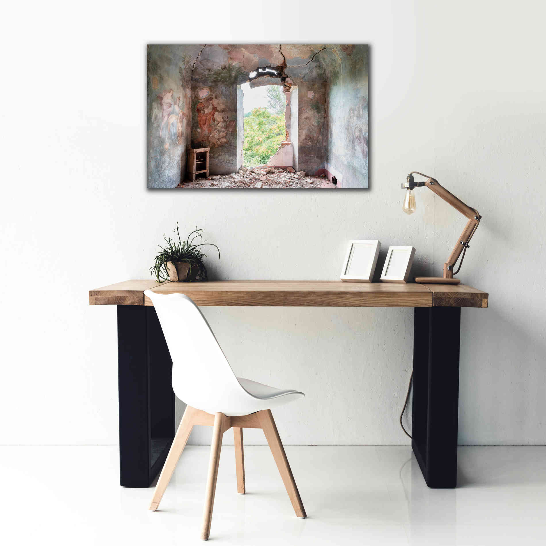 'Crack In The Wall' by Roman Robroek Giclee Canvas Wall Art,40 x 26