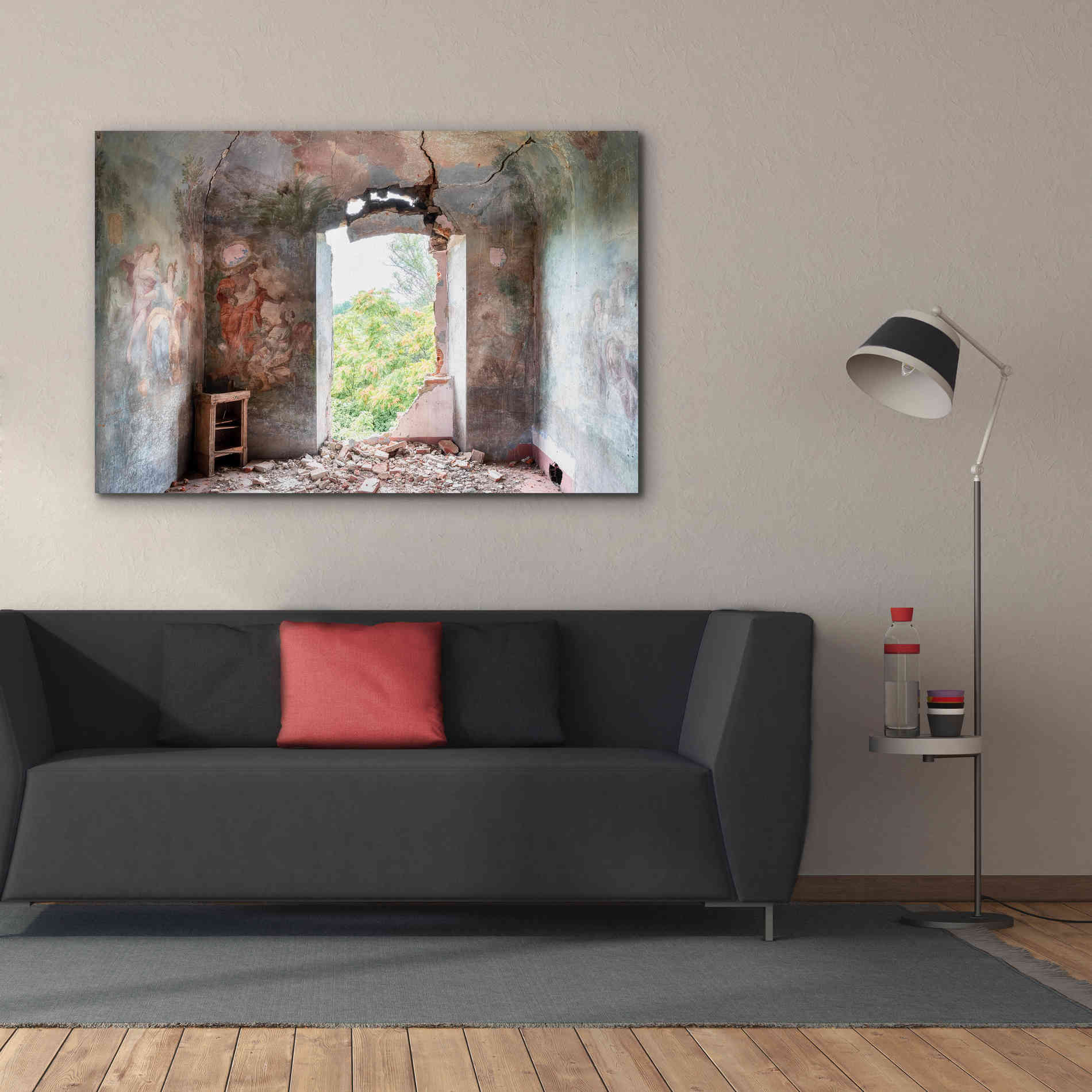 'Crack In The Wall' by Roman Robroek Giclee Canvas Wall Art,60 x 40