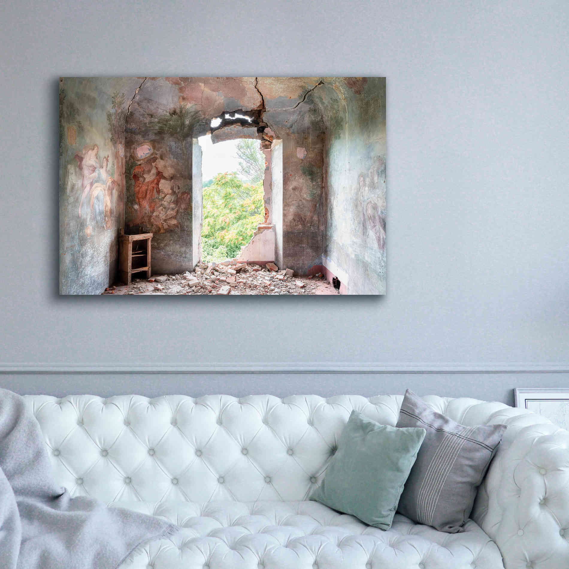 'Crack In The Wall' by Roman Robroek Giclee Canvas Wall Art,60 x 40