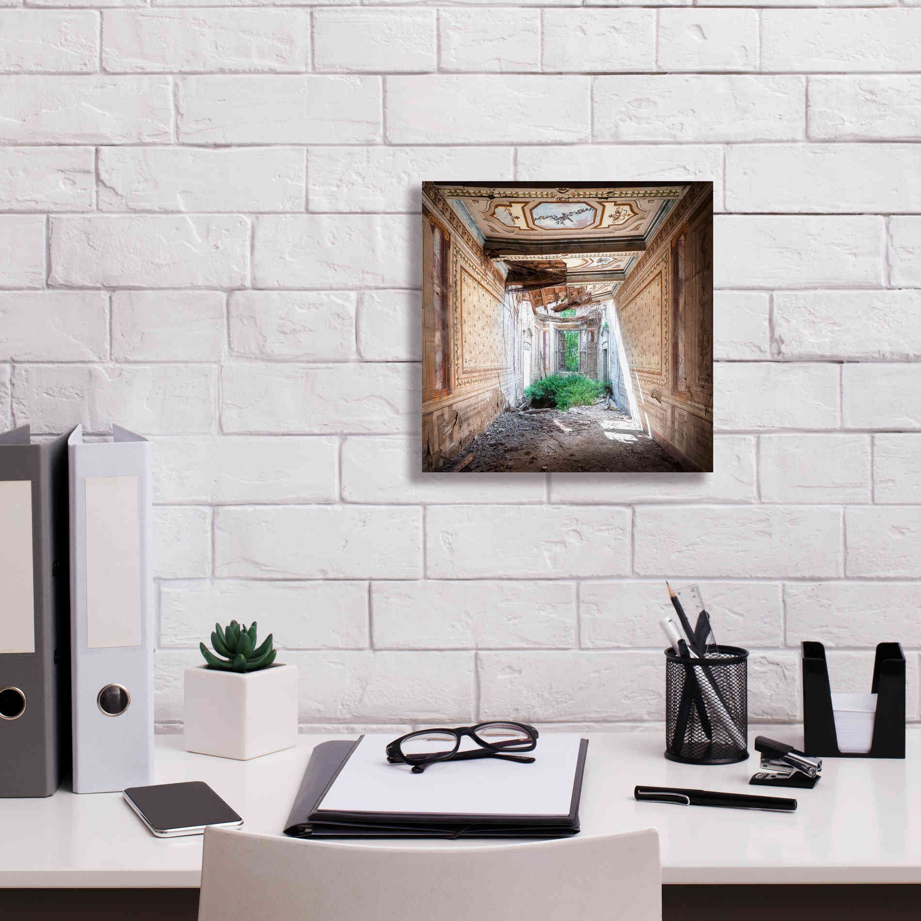 'Broken Farm' by Roman Robroek Giclee Canvas Wall Art,12 x 12