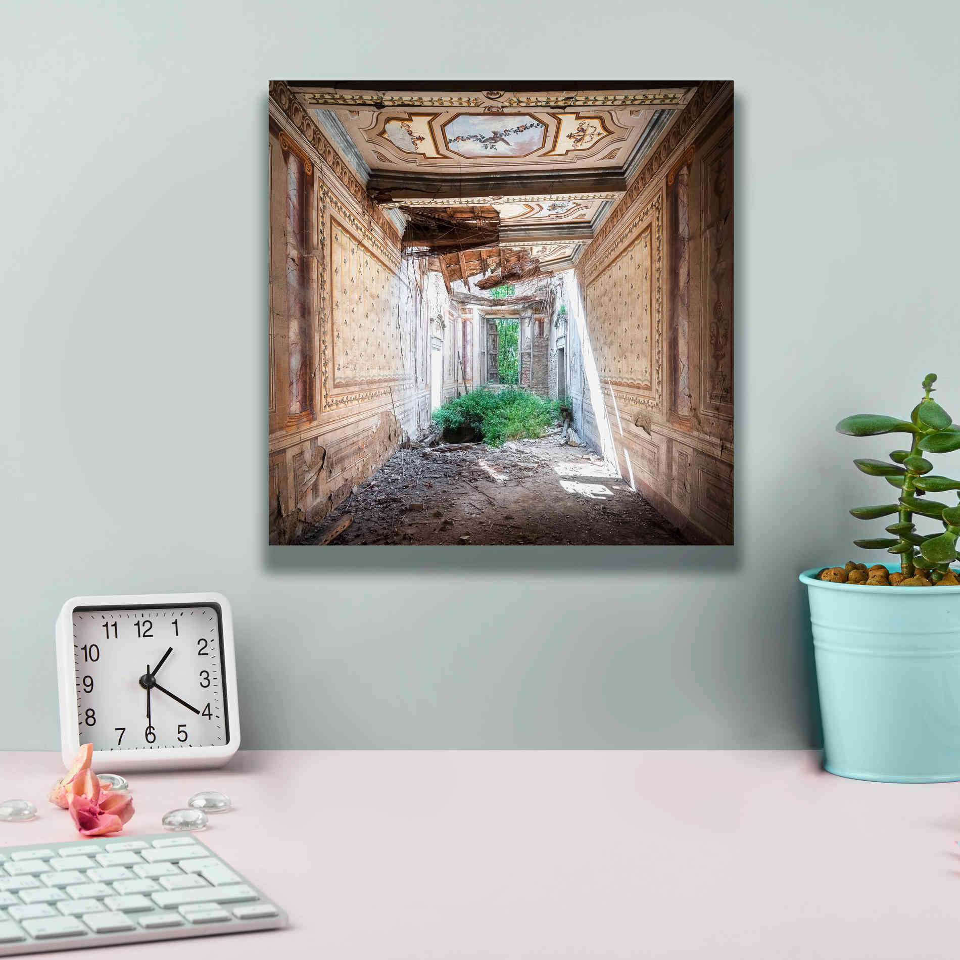 'Broken Farm' by Roman Robroek Giclee Canvas Wall Art,12 x 12