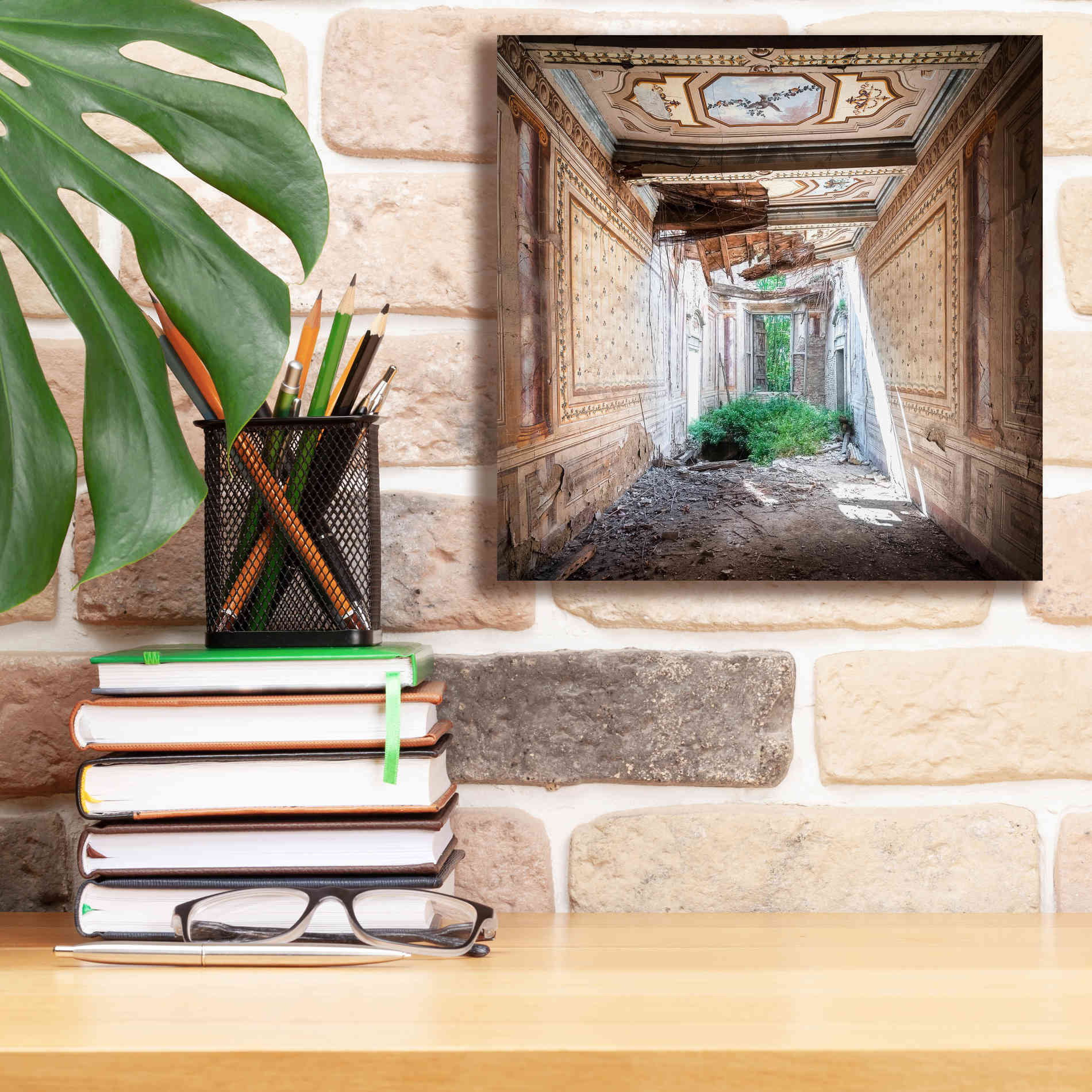 'Broken Farm' by Roman Robroek Giclee Canvas Wall Art,12 x 12