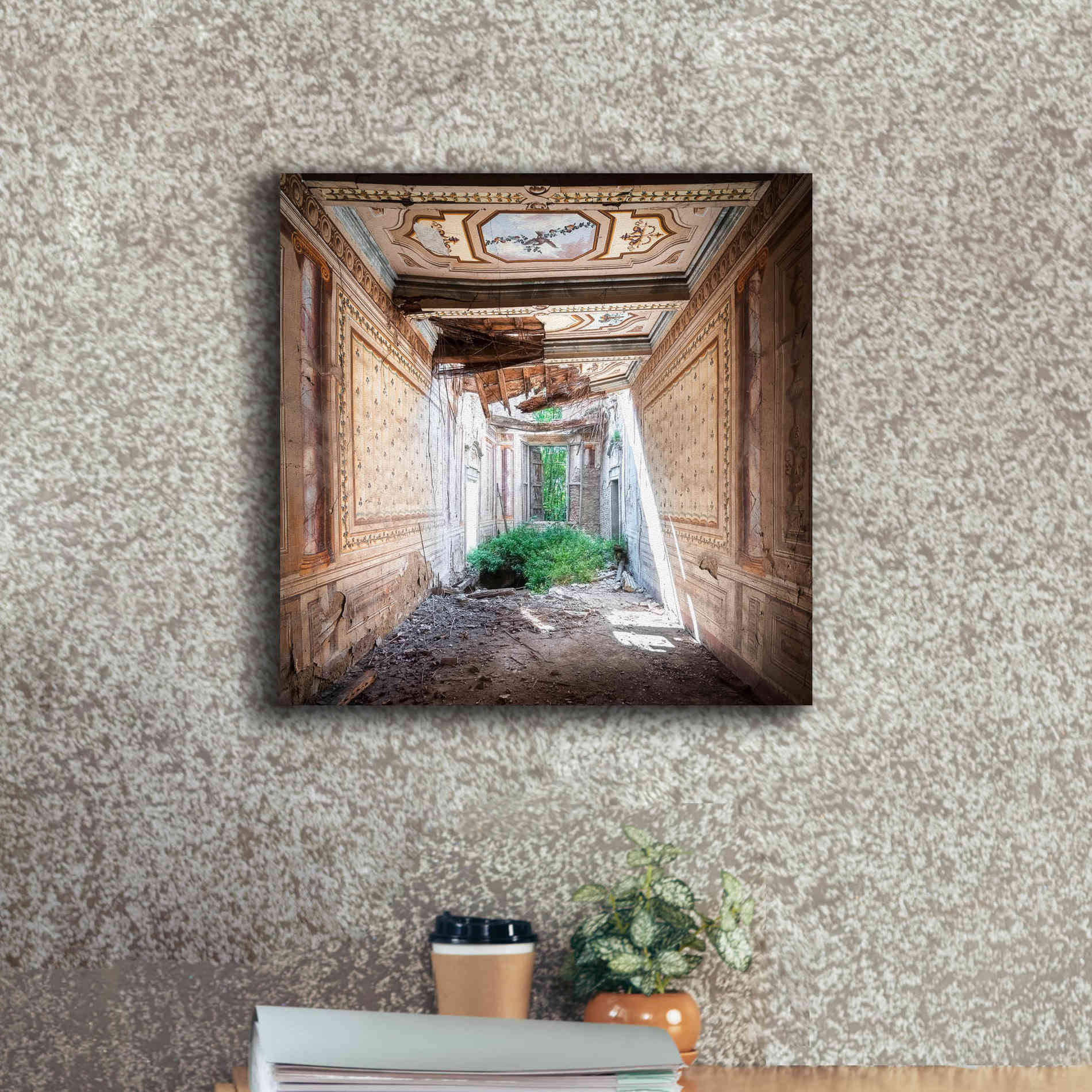 'Broken Farm' by Roman Robroek Giclee Canvas Wall Art,18 x 18