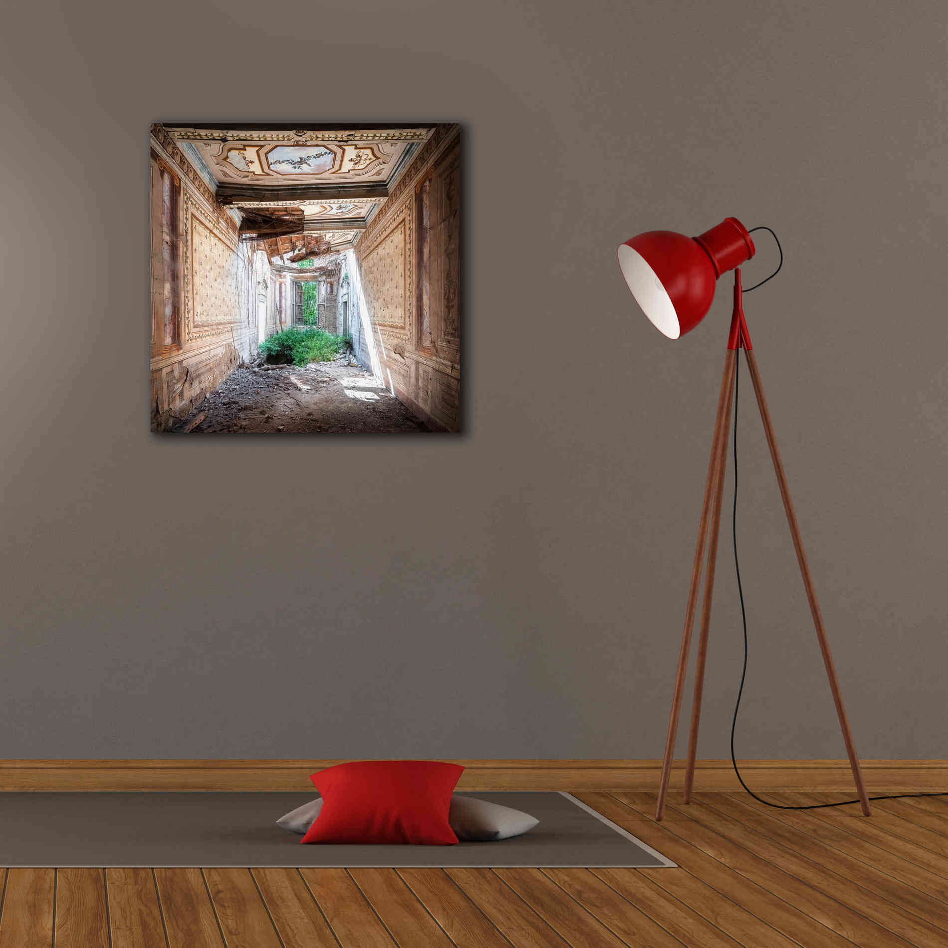 'Broken Farm' by Roman Robroek Giclee Canvas Wall Art,26 x 26